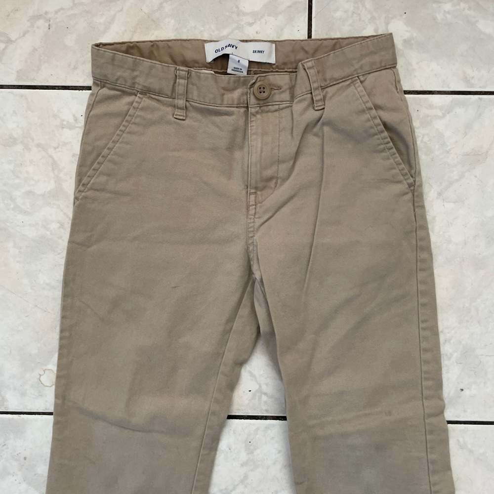 OLD NAVY | Boys Tan Khaki Skinny Pant 8